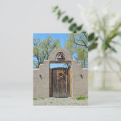 Poort in een Adobe Wall, New Mexico Briefkaart (Staand voorkant)