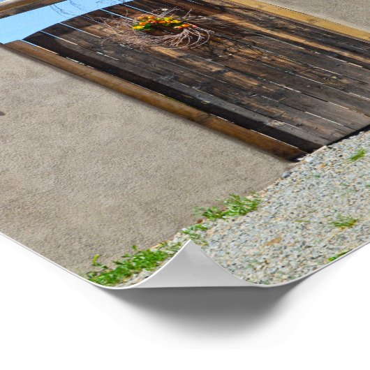 Poort in een Adobe Wall, New Mexico Poster (Hoek)