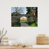 poort in stadsmuur poster (Keuken)