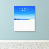 Poort Macquarie strandscène Australië Canvas Afdruk (Insitu (Houten vloer))