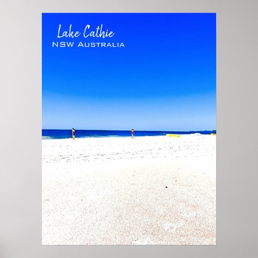 Poort Macquarie strandscène Australië Poster (Voorkant)