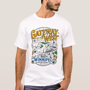 Poort naar het Westen Winnipeg Manitoba Canada T-shirt