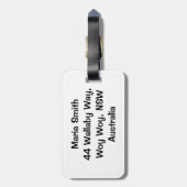 Poort paspoort stempel afdrukken bagagelabel (Achterkant verticaal)