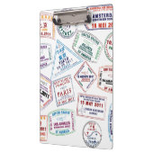 Poort paspoort stempel afdrukken klembord (Links)