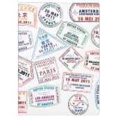 Poort paspoort stempel afdrukken klembord (Achterkant)