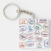 Poort paspoort stempel afdrukken sleutelhanger (Voorkant)