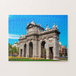 Poort van Alcalá Madrid. Legpuzzel