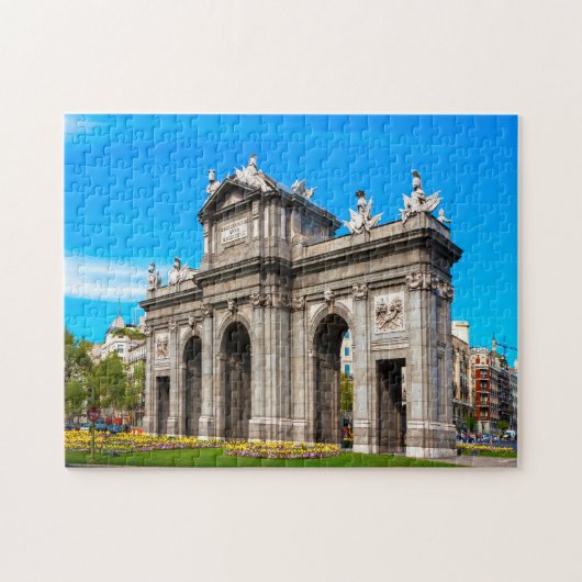 Poort van Alcalá Madrid. Legpuzzel (Horizontaal)