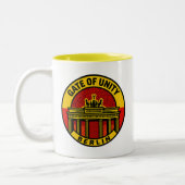 Poort van Eenheid Tweekleurige Koffiemok (Links)