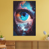 Poort van perceptie canvas afdruk (Insitu (Woonkamer))