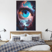 Poort van perceptie canvas afdruk (Insitu (Slaapkamer))