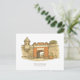 Poort van San Juan – Oude Stadspoort Briefkaart