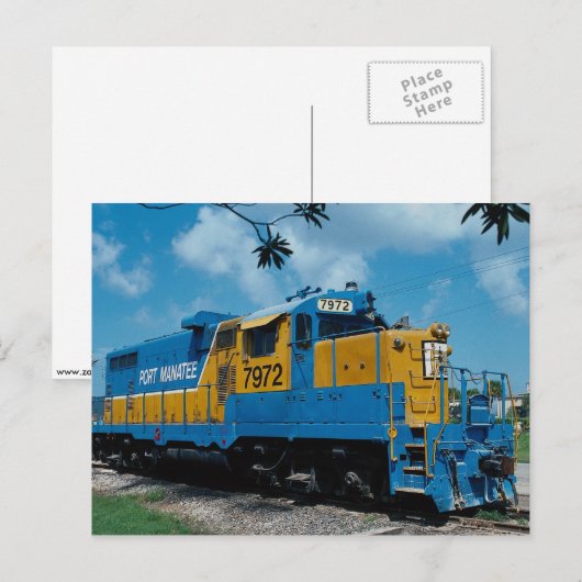 Poortbeheer RR, EMD GP-9m Briefkaart (Voorkant / Achterkant)