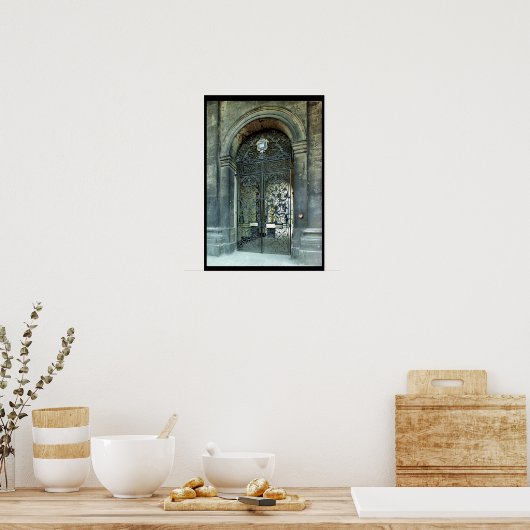 poorten, deelvenster Transformeren en omverwerpen Poster (Keuken)