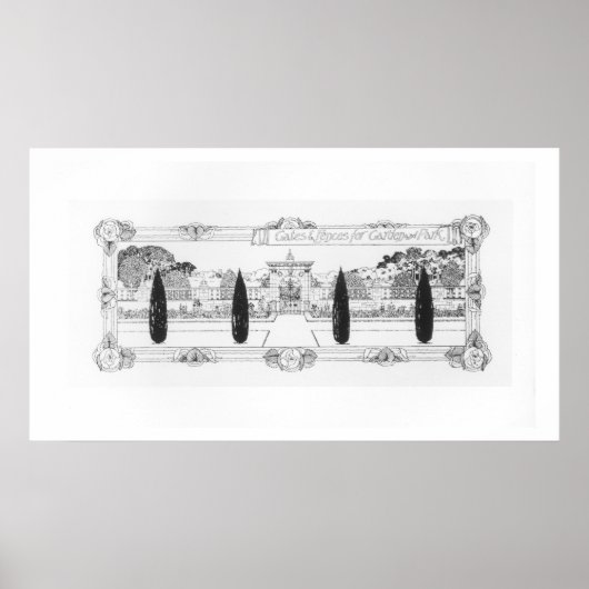 poorten en omheiningen voor tuin- en park uit de A Poster (Voorkant)