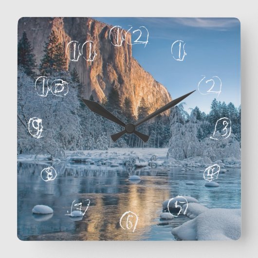 poorten in Yosemite Vierkante Klok (Voorkant)