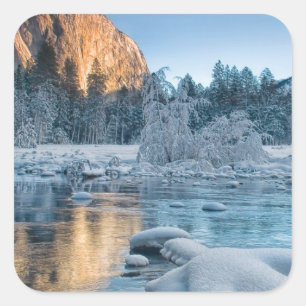 poorten in Yosemite Vierkante Sticker