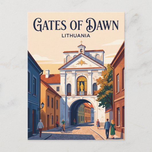 Poorten van de Dageraad Litouwen Briefkaart (Voorkant)