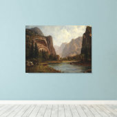 Poorten van de Yosemite – Albert Bierstadt Canvas Afdruk (Insitu (Houten vloer))