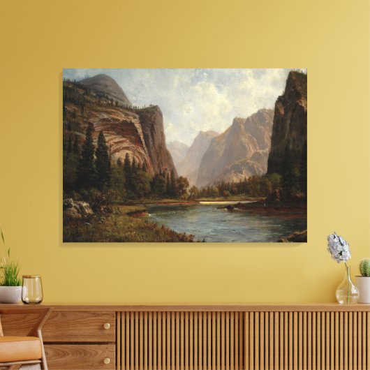 Poorten van de Yosemite – Albert Bierstadt Canvas Afdruk (Insitu (Woonkamer))