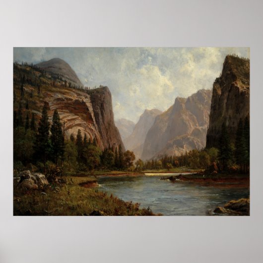 Poorten van de Yosemite - Albert Bierstadt Poster (Voorkant)