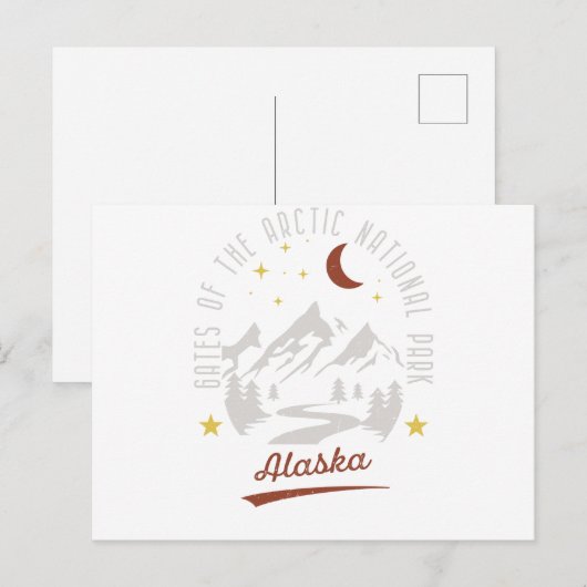  poorten van het Arctisch Nationaal Park Alaska Briefkaart (Voorkant / Achterkant)