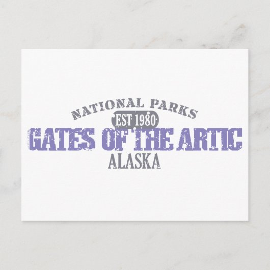 poorten van het nationaal park Artic Briefkaart (Voorkant)