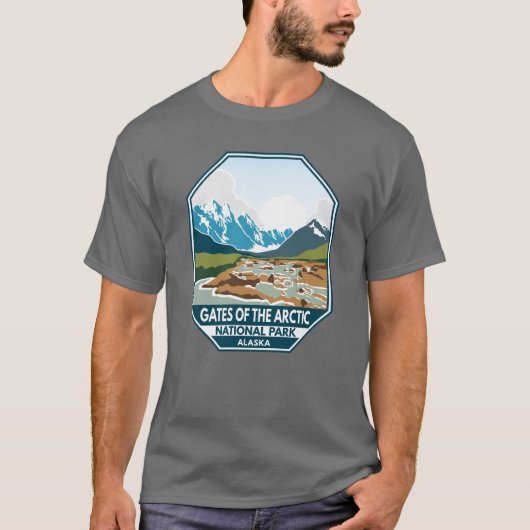 poorten van het nationale park in het Arctisch geb T-shirt (Voorkant)