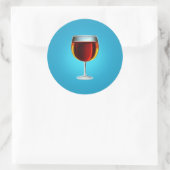 Poortglas Ronde Sticker (Tas)