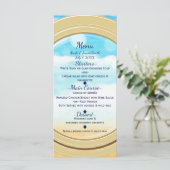 Poortgreep doorkruising legant bruiloft menu (Staand voorkant)