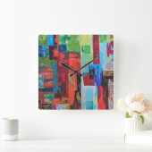 Poortwandklok Vierkante Klok (Huis)