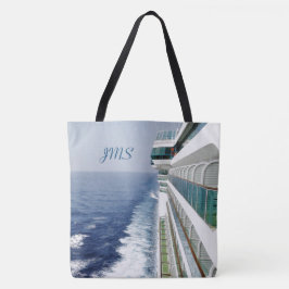 Poortzijbalkons monogrammed Nautical Tote Bag