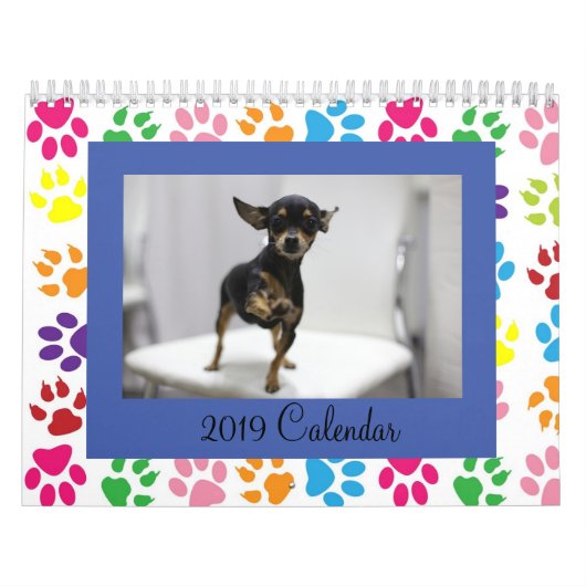Poot Drukt Achtergrond Huisdier Foto Hond Kat Kalender (Hoes)