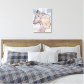 Poot en toch ik – Stille kameraadschap Canvas Afdruk (Insitu (Slaapkamer))