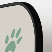 Poot Hond Kat Geborduurde Naam Pickleball Paddle (Links Detail)