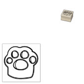 Poot Huisdier Hond Kat Schets Logo Rubberstempel (Gestempeld)