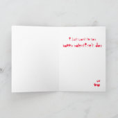 Poot-huur het Puppy Valentijn van de Feestdagen Kaart (Binnen)