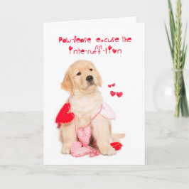 Poot-huur het Puppy Valentijn van de Feestdagen Kaart