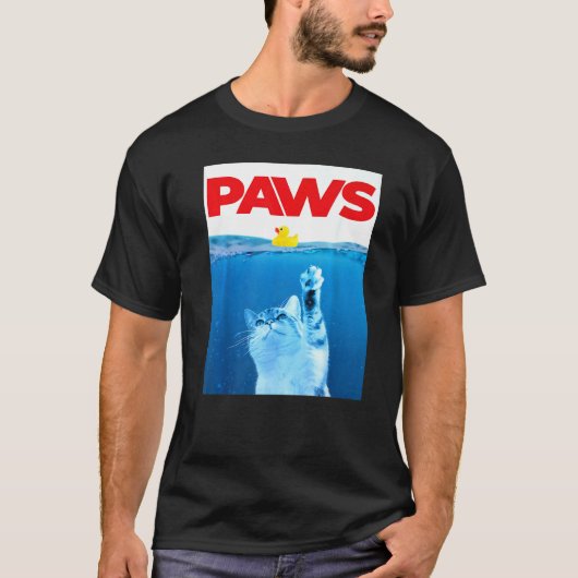 Poot Kat & Gele Rubber Eend Schattige Kitten Kat T-shirt (Voorkant)