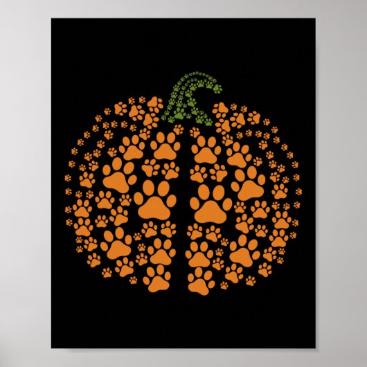 Poot Pompoen Print Pompoen Hond Vrouwen Halloween (Voorkant)