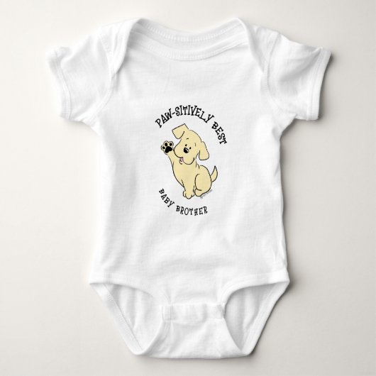 Poot-positief Beste Baby Broer Matching Sibling Romper (Voorkant)