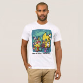 Poot-positief Vreselijk | Monstieuze Katten Hallow T-shirt (Voorkant volledig)
