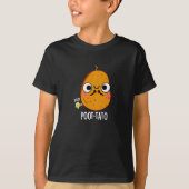 Poot-tato Funny Farting Potato Pun Dark BG T-shirt (Voorkant)