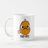 Poot-tato Funny Farting Potato Pun Koffiemok (Links)