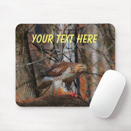 poot van een roofdier muismat (Met muis)