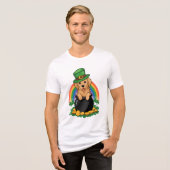 Poot van goud Tri-Blend shirt (Voorkant volledig)