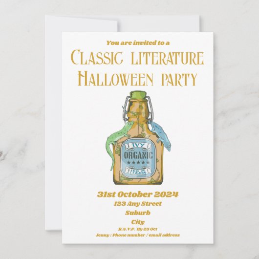 Poot van hagedis Shakespeare Macbeth Aankondiging (Voorkant)