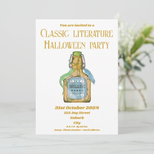 Poot van hagedis Shakespeare Macbeth Aankondiging (Staand voorkant)