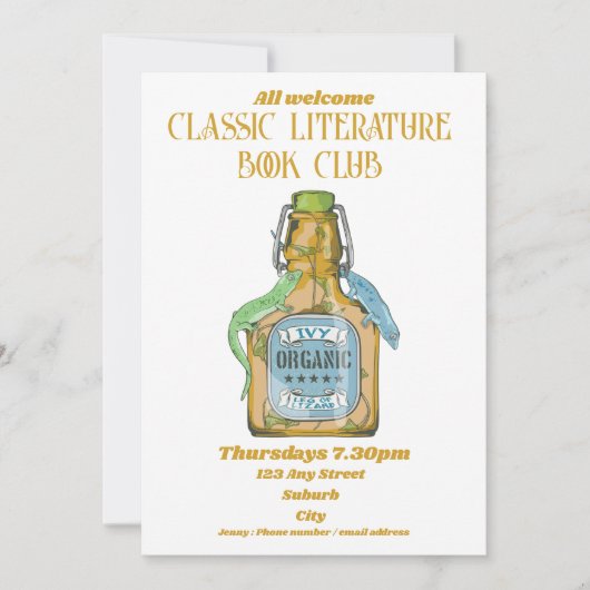 Poot van hagedis Shakespeare Macbeth Aankondiging (Voorkant)