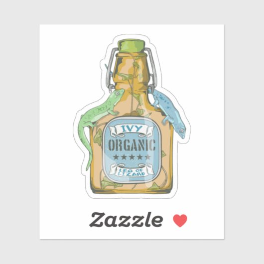 Poot van hagedis Shakespeare Macbeth Sticker (Vel)